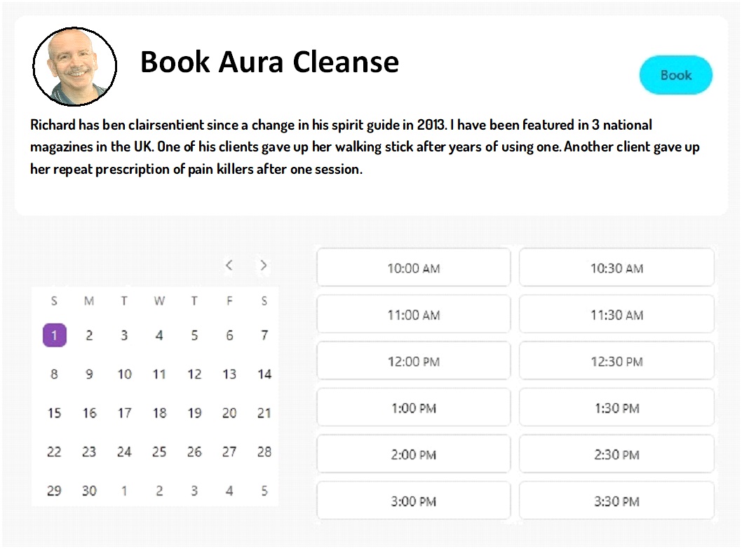 Richard button Book Aura Cleanse