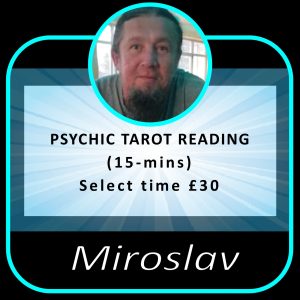 Book a 15-minute tarot reading with Miroslav (£30)